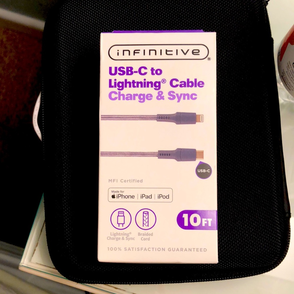 10 ft Infinitive USB-C to Lightning Cable Charge & Sync
